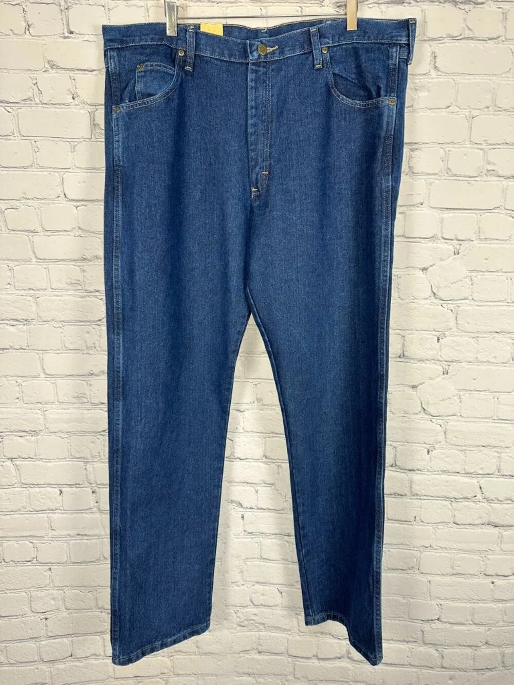 Wrangler Men's Rugged Wear Relaxed Fit Work Jeans, Size W40 x L34, Antique Navy